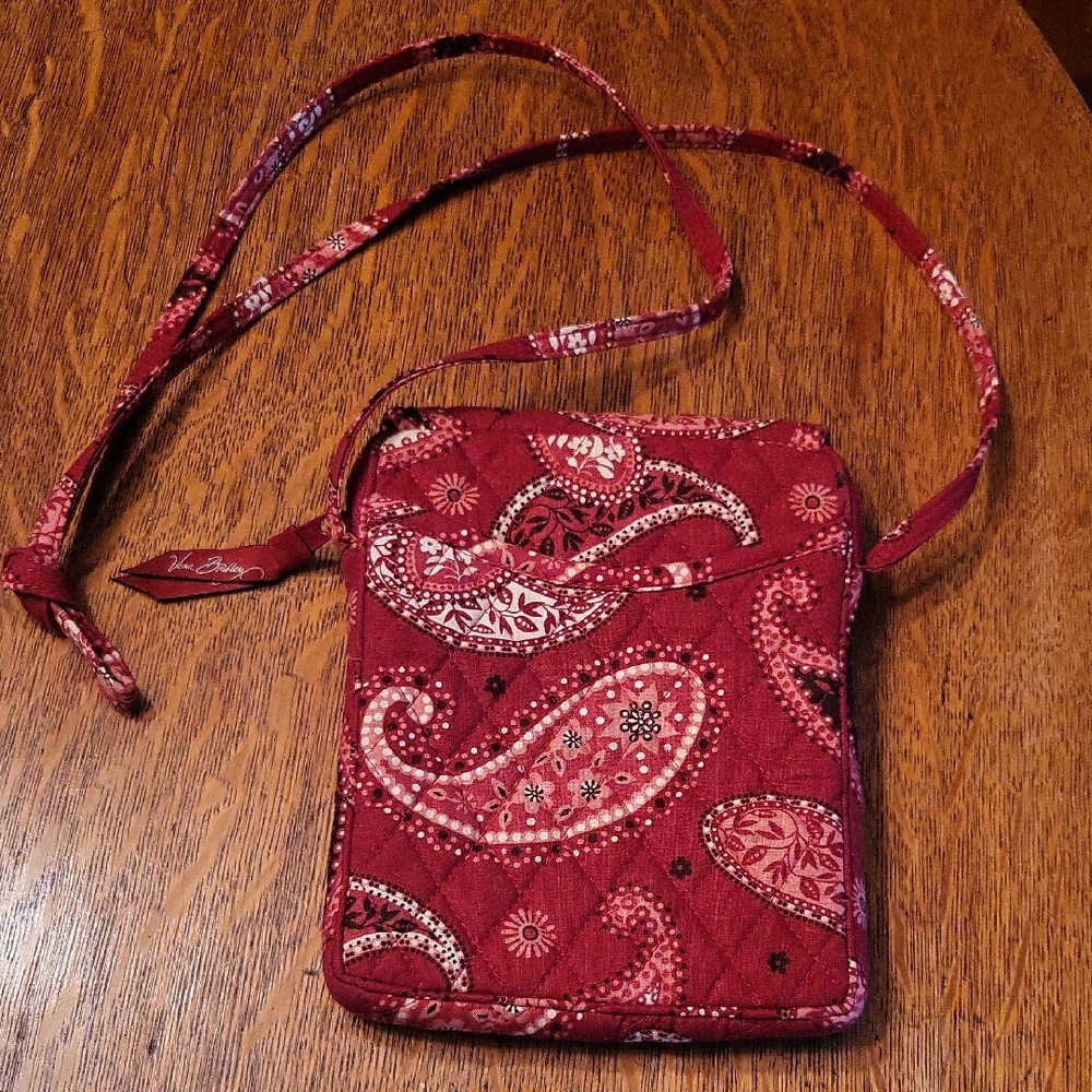Vera Bradley Red Mesa Paisley Crossbody Bag